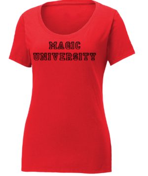 Magic University Red Scoop Neck - No Boundaries XL (16-18)