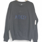 Flip Table "Judge!" Letters in Blue Sweatshirt Size Large (42-44)