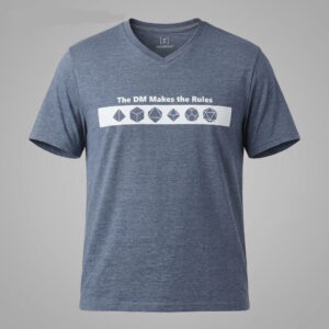 THE DM MAKES THE RULES Blue V-Neck XL (46-48)