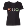 rbgMAGIC black MTG on Black Scoop Neck - No Boundaries Medium