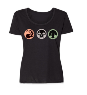 MTG on Black Scoop Neck - No Boundaries Medium